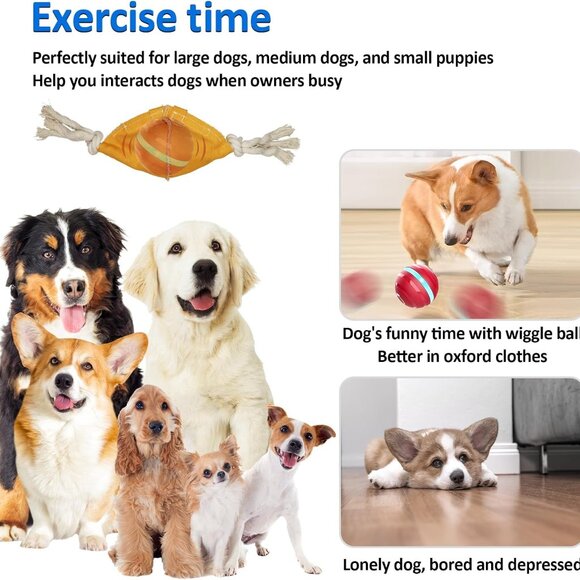 Wicked Ball Squeaky Dog Toy - Interactive & Motion-Activated Play for All Breeds - Picture 7 of 7